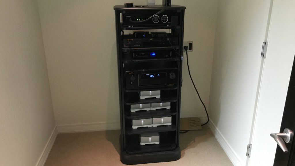 Centralized audio video distribution system with networking