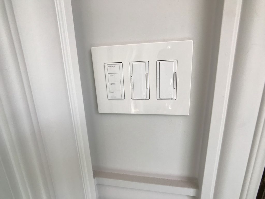 Lutron lighting control with pre-engraved Keypad