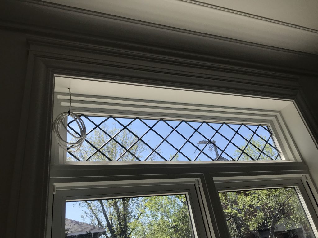 Ready for shade installation in Bedroom
