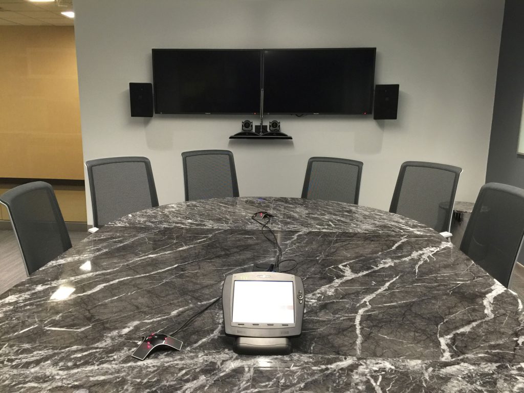 Polycom video conferencing with Crestron control