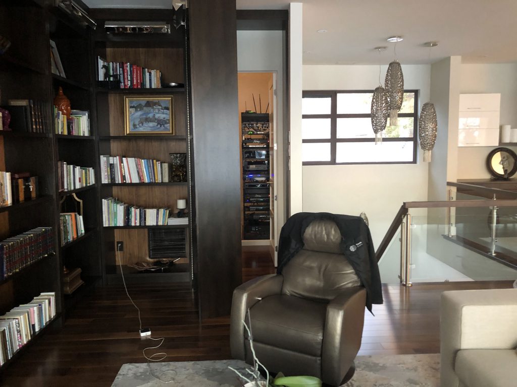 View of rack in hidden room